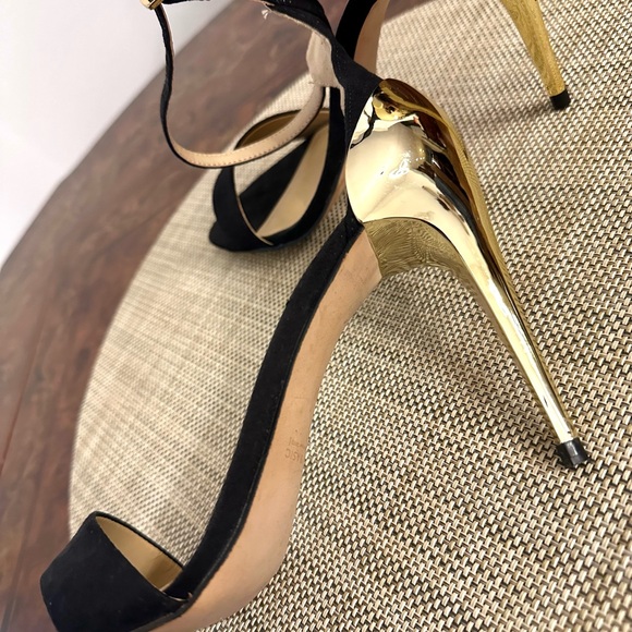 Shoes/Heels - Brand Zara Basic - gold and black - Picture 2 of 5